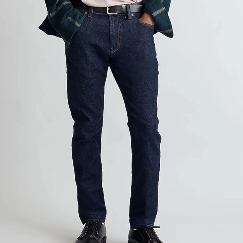NWT madewell slim leg Flex Denim jeans 33x34 Dark Blue